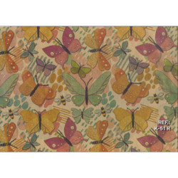 PAPEL REGALO ROLLO 31 SETIMPRES KRAFT MARIPOSAS ROJO K51R PACK 2U