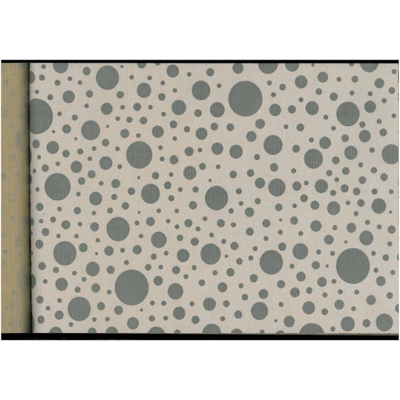 PAPEL REGALO ROLLO 31 SETIMPRES PACK 2U KRAFT BLANCO PUNTOS GRIS K5B