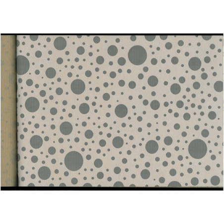 PAPEL REGALO ROLLO 31 SETIMPRES PACK 2U KRAFT BLANCO PUNTOS GRIS K5B