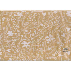 PAPEL REGALO ROLLO 31 SETIMPRES KRAFT FELICIDADES BLANCO K6B PACK 2U