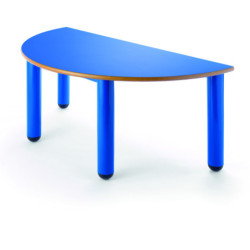 MESA PARVULARIO MOD.408 MADERA PATAS POLIPROPILENO COLOR SEMICIRCULAR A46 110X55 TAGAR