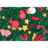 PAPEL REGALO ROLLO 31 SETIMPRES PACK 2U ESTUCADO NAVIDAD CALCETINES NOEL VERDE N11VR