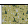 PAPEL REGALO ROLLO 31 SETIMPRES PACK 2U ESTUCADO NAVIDAD ARBOLES ORO N14OR