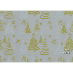PAPEL REGALO ROLLO 31 SETIMPRES PACK 2U ESTUCADO NAVIDAD ARBOLES GRIS N16G