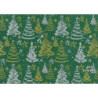 PAPEL REGALO ROLLO 31 SETIMPRES PACK 2U ESTUCADO NAVIDAD ARBOLES VERDE N16VR