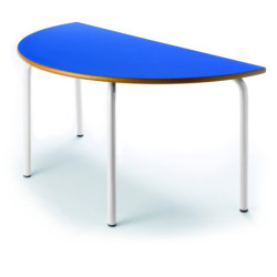 MESA PARVULARIO MOD.208 LAMINADA PATAS TUBO ACERO COLOR SEMICIRCULAR A54 110X55 TAGAR