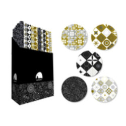 PAPEL REGALO ROLLO 0,70*2 LEFANT ORO/PLATA 324633 POESSA C/50U