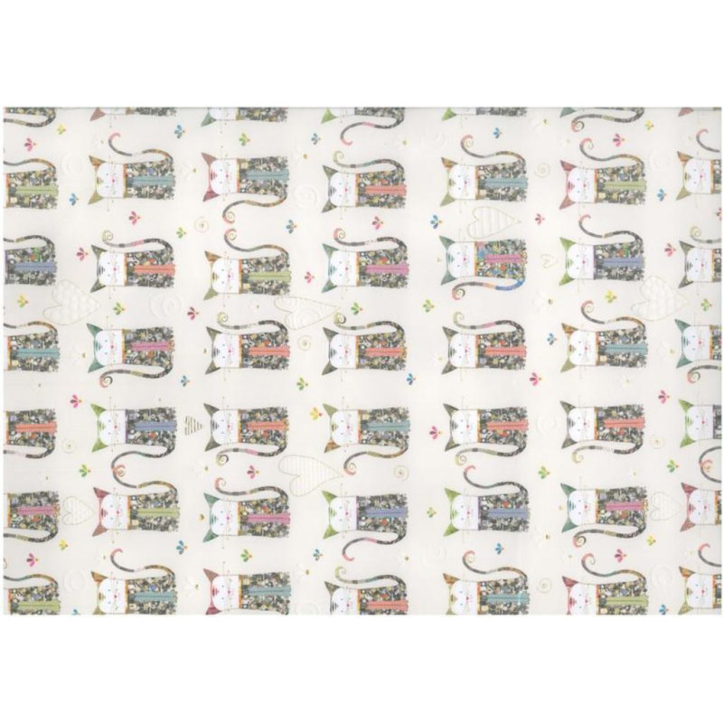 PAPEL REGALO 50*70 ARGU TURNOWSKY GATOS PTE 10H 38747 MOD 05 ^