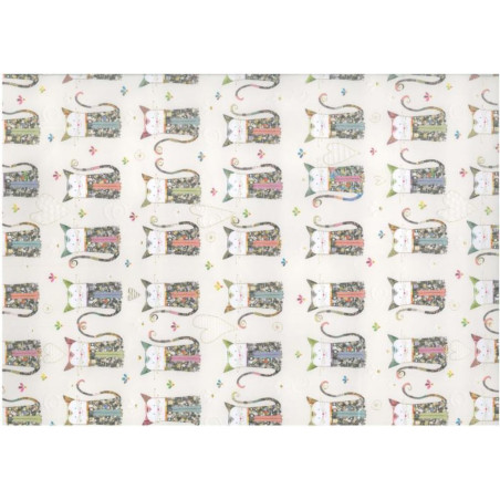 PAPEL REGALO 50*70 ARGU TURNOWSKY GATOS PTE 10H 38747 MOD 05 ^