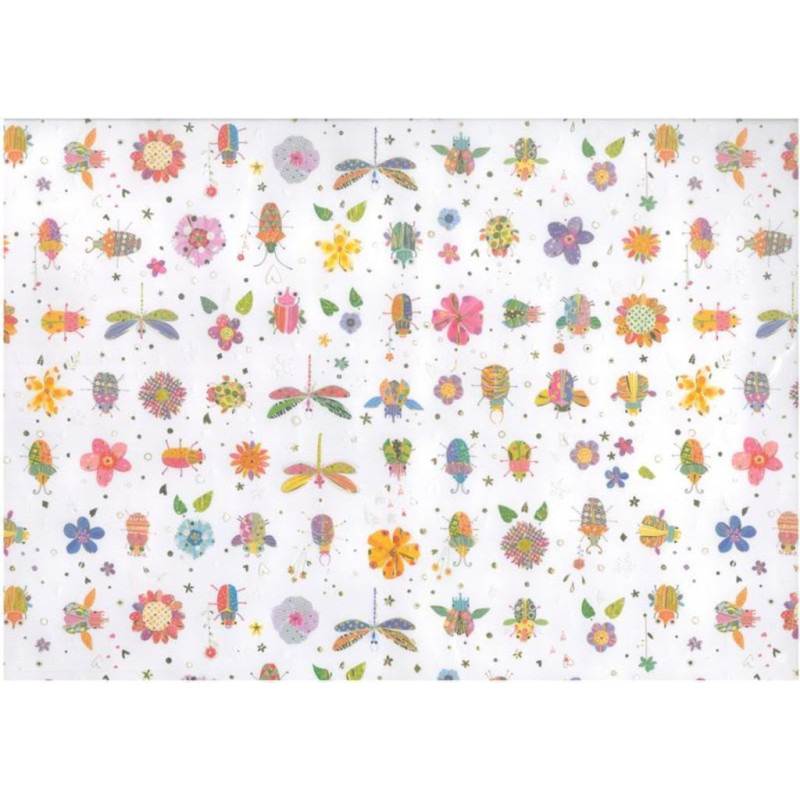 PAPEL REGALO 50*70 ARGU TURNOWSKY INSECTOS PTE 10H 38747 MOD 13