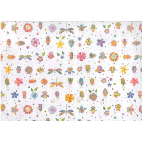 PAPEL REGALO 50*70 ARGU TURNOWSKY INSECTOS PTE 10H 38747 MOD 13