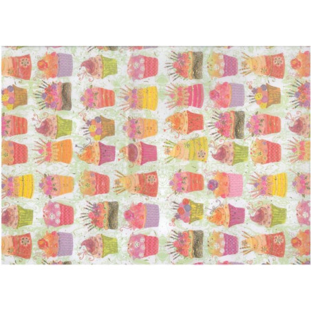 PAPEL REGALO 50*70 ARGU TURNOWSKY CUPCAKES PTE 10H 38747 MOD 20