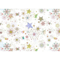 PAPEL REGALO 50*70 ARGU TURNOWSKY NAVIDAD ESTRELLAS PTE 10H 38757 MOD 01 ^