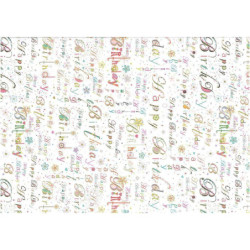 PAPEL REGALO 50*70 ARGU TURNOWSKY BIRTHDAY PTE 10H 39091 MOD 9 ^