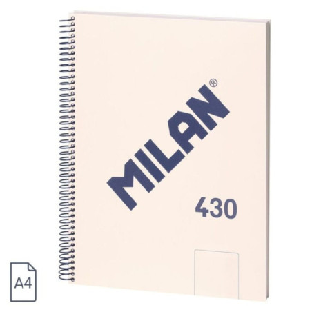 CUADERNO EUROPEAN MILAN A4 80 LISO 95G 430 SINCE 1918 BEIGE 57141E80BG