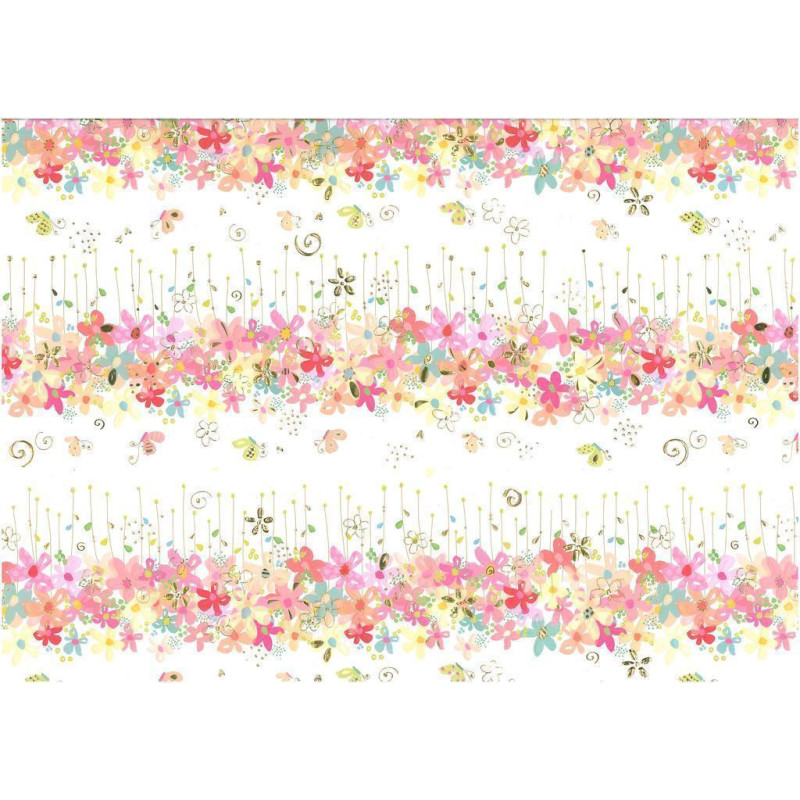 PAPEL REGALO 50*70 ARGU TURNOWSKY FLORES PTE 10H 39096 MOD 13 ^