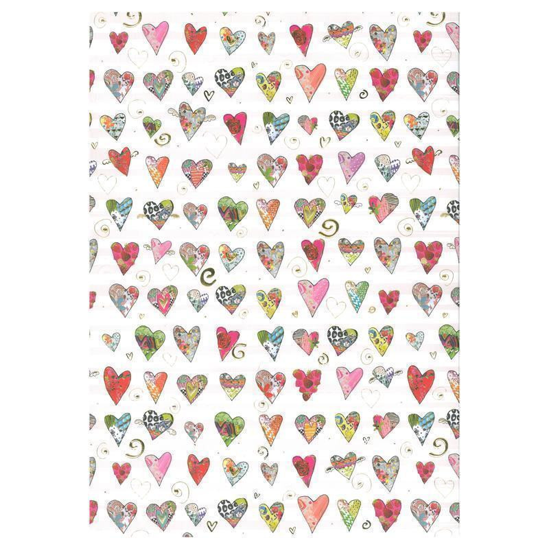 PAPEL REGALO 50*70 ARGU TURNOWSKY CORAZONES PTE 10H 39102 MOD 04 ^
