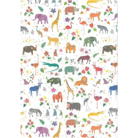 PAPEL REGALO 50*70 ARGU TURNOWSKY ZOO PTE 10H 39115 MOD 28 ^