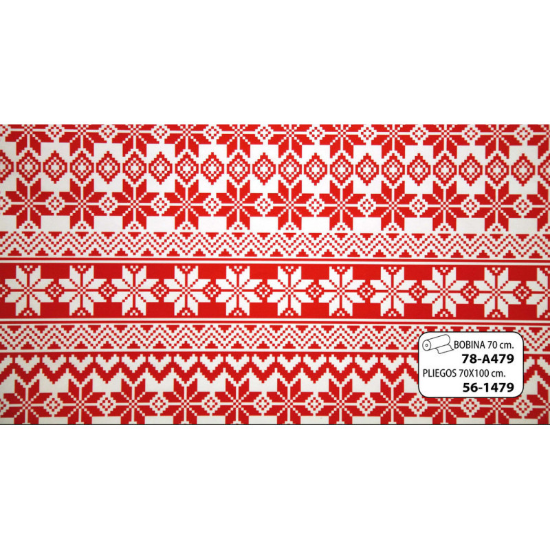 PAPEL REGALO 70*100 NAVIDAD MANO 25H 56-1479