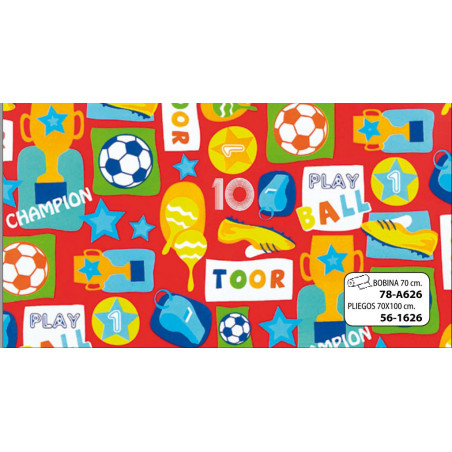 PAPEL REGALO 70*100 MANO 25H 56-1626