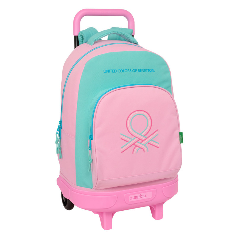 MOCHILA GDE. C/RUEDAS COMPACT EXTRAIBLE BENETTON "DOLCE" SAFTA26 612652918 45X33 UNIDAD