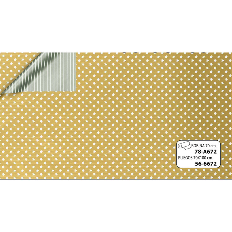 PAPEL REGALO 70*100 NAVIDAD MANO 25H 56-6672