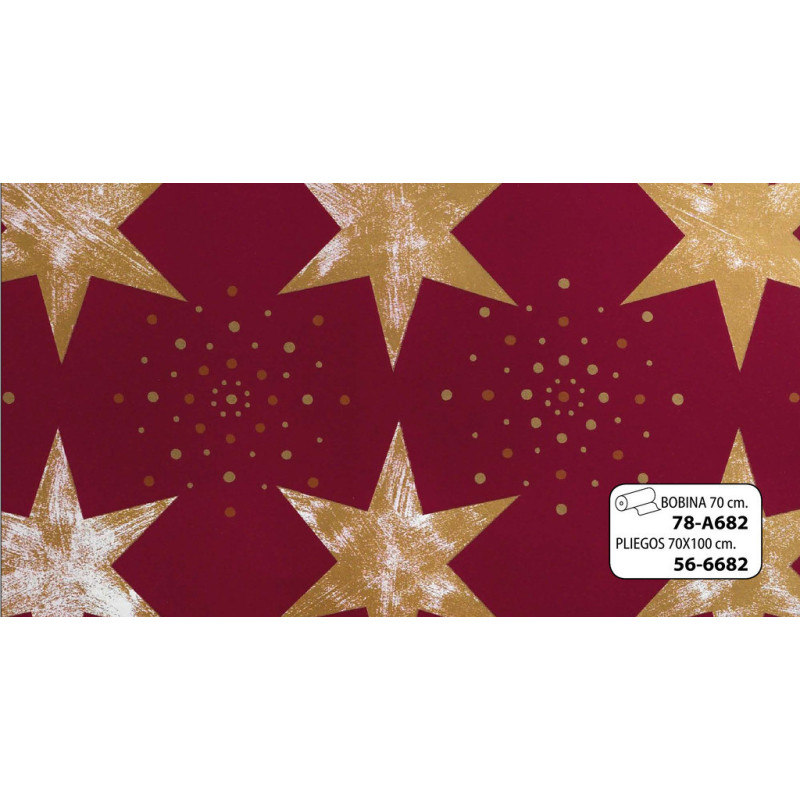 PAPEL REGALO 70*100 NAVIDAD MANO 25H 56-6682