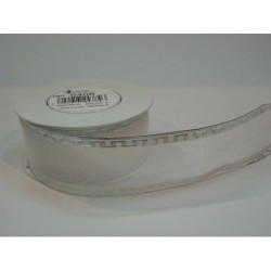 CINTA REGALO SEDA CAPRICE BLANCA 40MM 20M 5408 ^