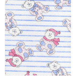 TUL OSITOS CUADRADO 25*25 AZUL PTE 100U ^