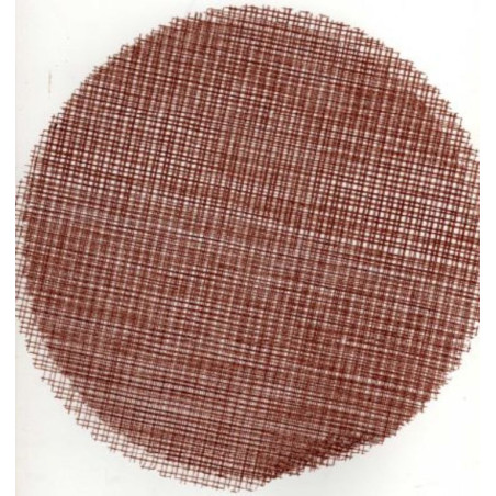 TUL MALLA GRUESA REDONDO 25CM ROJO PTE 200U ^