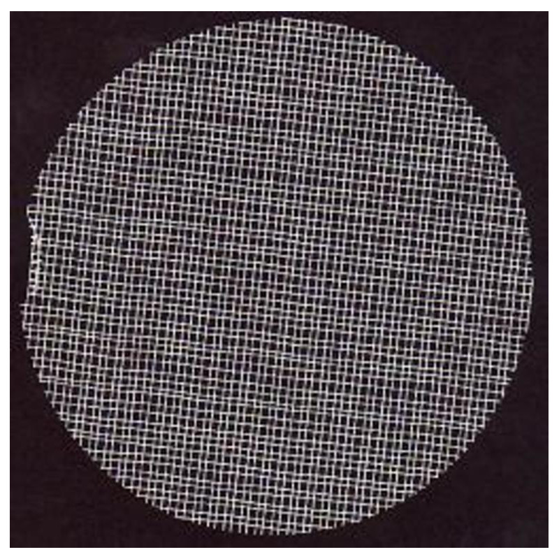 TUL MALLA GRUESA REDONDO 16CM BLANCO PTE 200U ^