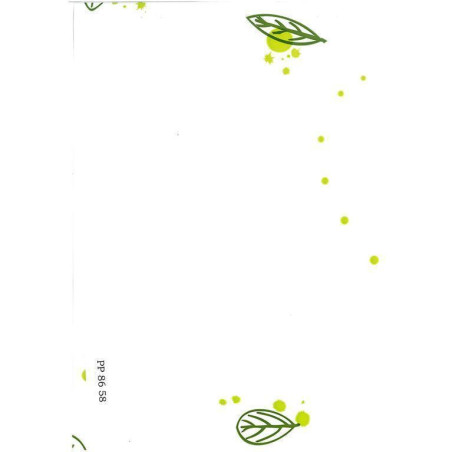 PAPEL CELOFAN HVS 0,8*50M HOJAS VERDE PP8658