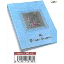 LIBRO COMUNION BULMARK MUSICAL CUADRO ALUMINIO AZUL LAO-2