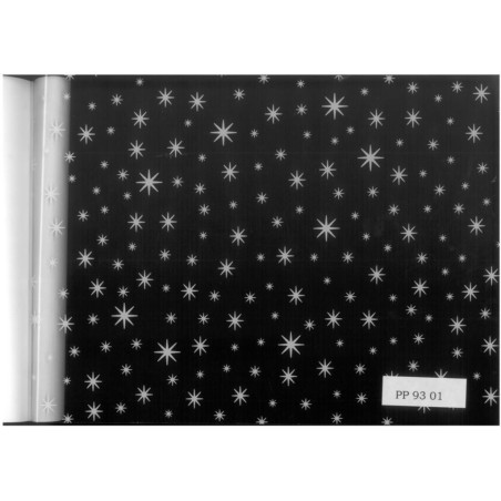 PAPEL CELOFAN HVS 0,8*50M COPO DE NIEVE BLANCO PP9301