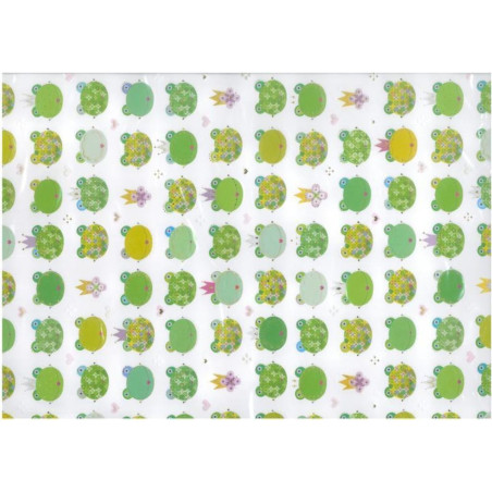 PAPEL REGALO 50*70 ARGU TURNOWSKY RANAS PTE 10H 38747 MOD 02 ^