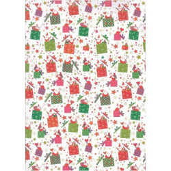 PAPEL REGALO 50*70 ARGU TURNOWSKY NAVIDAD PAPA NOEL REGALO PTE 10H 38758 ^