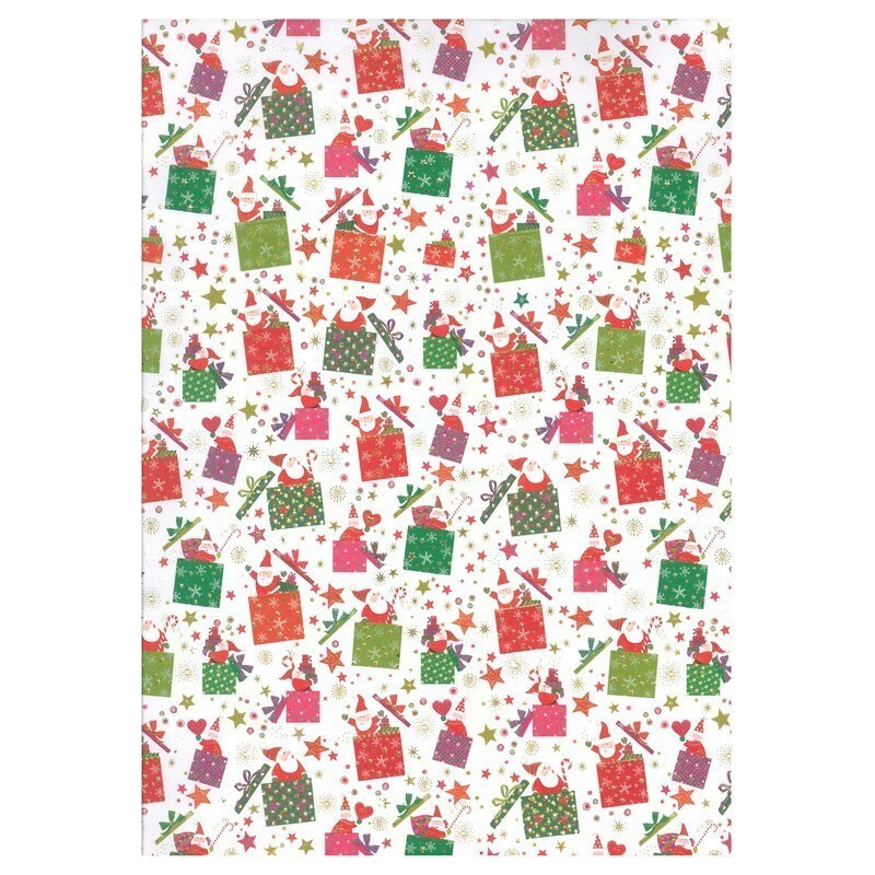 PAPEL REGALO 50*70 ARGU TURNOWSKY NAVIDAD PAPA NOEL REGALO PTE 10H 38758 ^