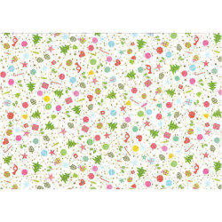 PAPEL REGALO 50*70 ARGU TURNOWSKY NAVIDAD ARBOLES PTE 10H 38759 MOD 03 ^