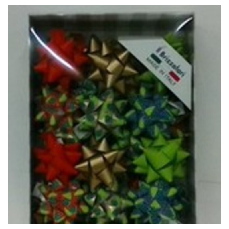 LAZO-ESTRELLA 15MM RAYADO ARBOLES NAVIDAD C/36U 32169