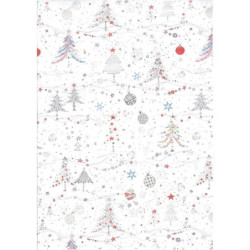 PAPEL REGALO 50*70 ARGU TURNOWSKY NAVIDAD ARBOLES PTE 10H 39075 ^