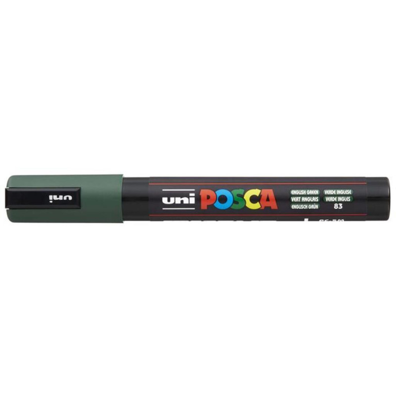 MARCADOR UNI-BALL POSCA PC-5M PUNTA REDONDA 1,8-2,5MM VERDE INGLES -83- 262550000