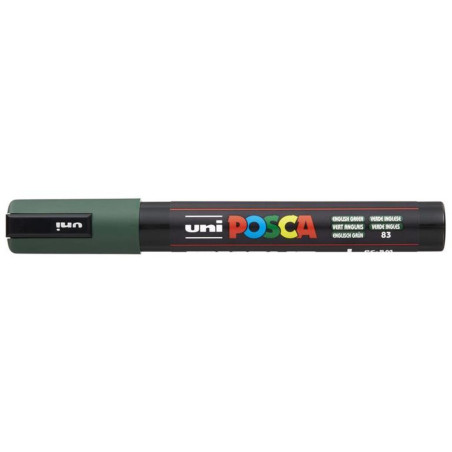 MARCADOR UNI-BALL POSCA PC-5M PUNTA REDONDA 1,8-2,5MM VERDE INGLES -83- 262550000