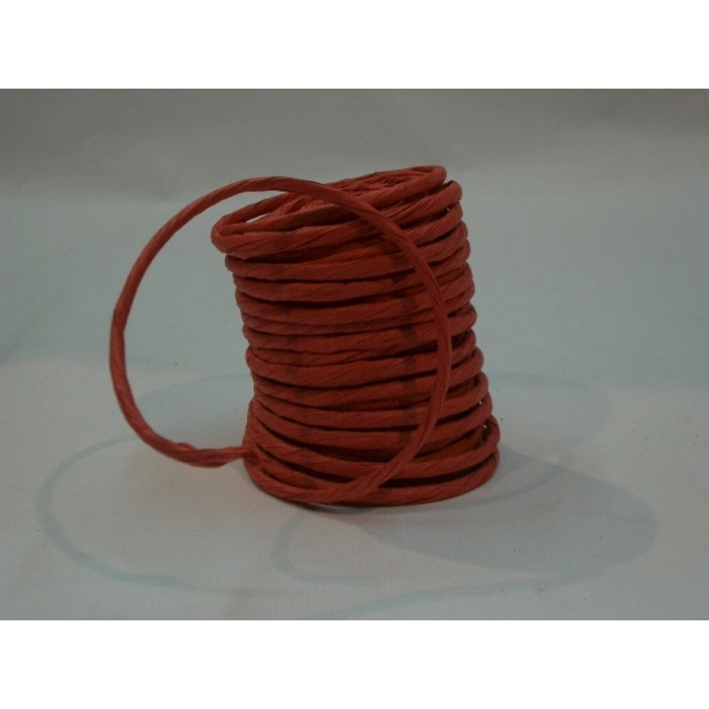 CINTA REGALO PAPEL MACHE TWIST ROJA 25YD ANCHO 1,5 ^