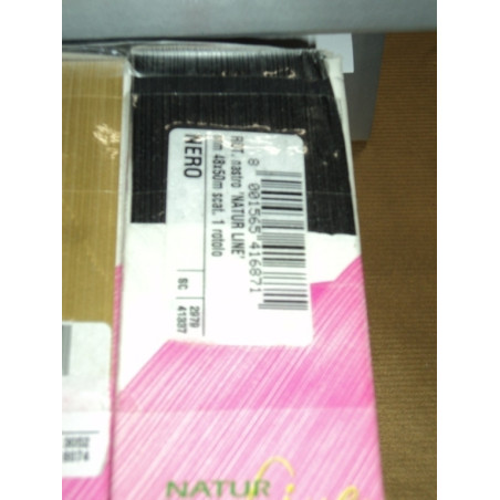 CINTA REGALO NATURE 50MM 50M NEGRO 5680 ^