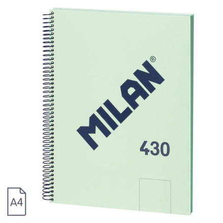 CUADERNO EUROPEAN MILAN A4 80 LISO 95G 430 SINCE 1918 VERDE 57141E80GR