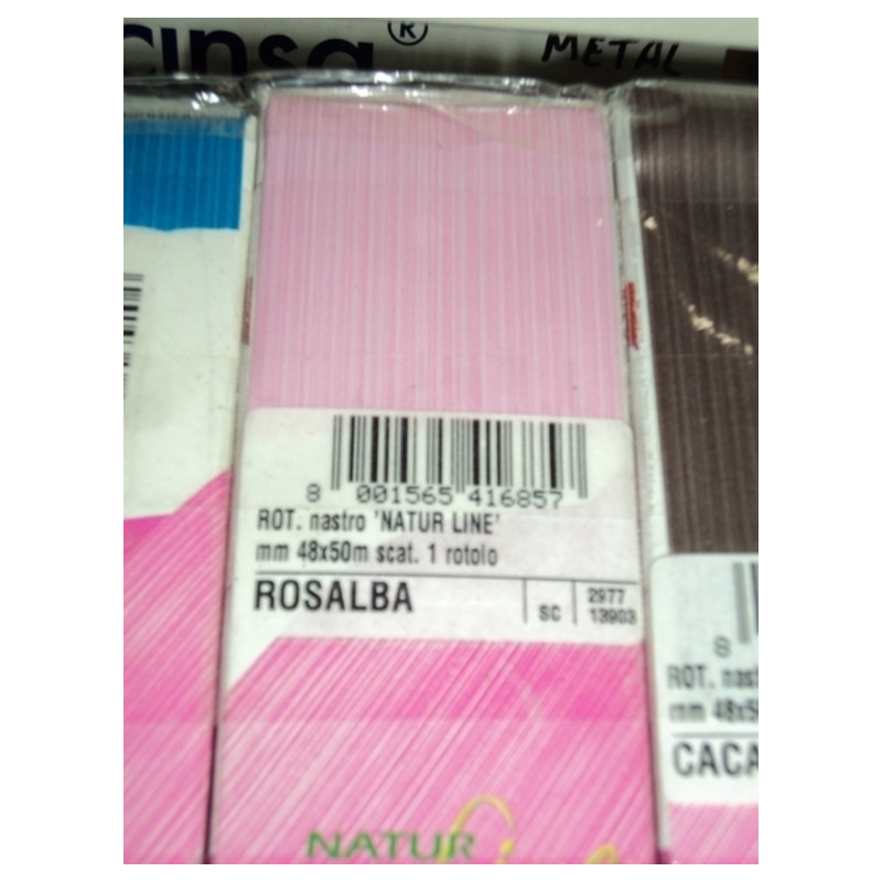 CINTA REGALO NATURE 50MM 50M ROSA CLARO 5680 ^