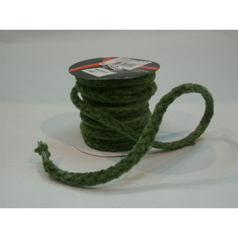 CINTA REGALO CORDON TERCIOPELO VERDE 10YD 57393111 ^
