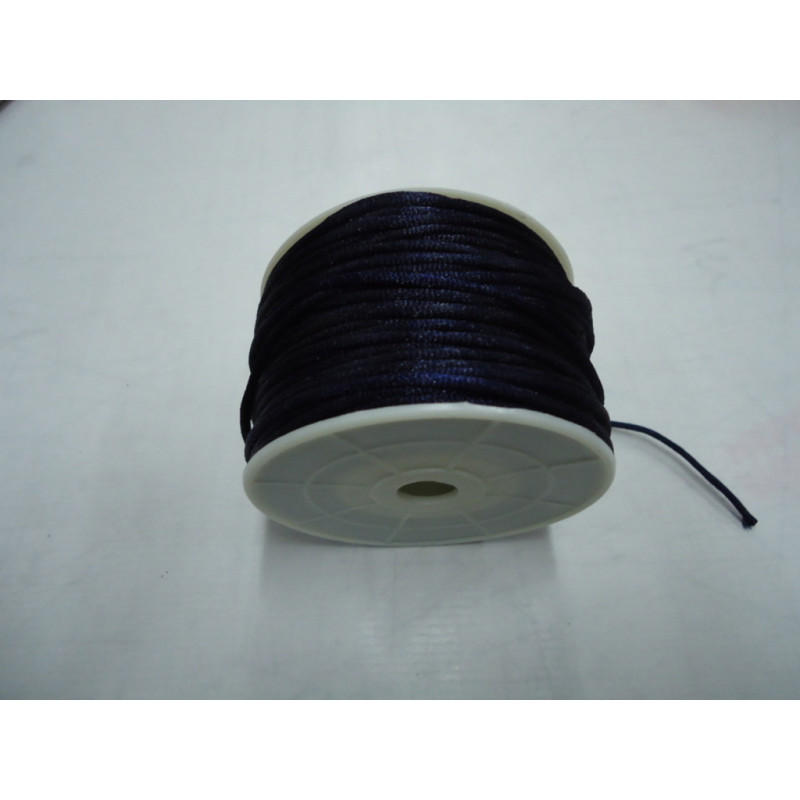 CINTA CORDON COLA RATON 2MM 50M AZUL MARINO ^