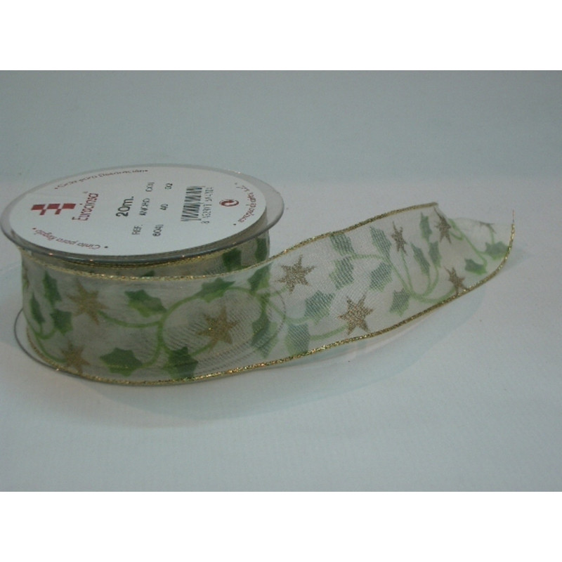 CINTA REGALO RED ILEX 40MM 20M 6041 ^