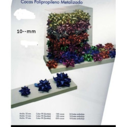LAZO-ESTRELLA METALIZADO 10MM C/100U 1306/10C99